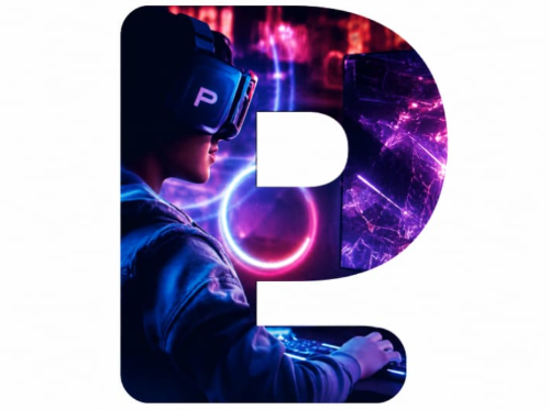 Gamer with VR headset